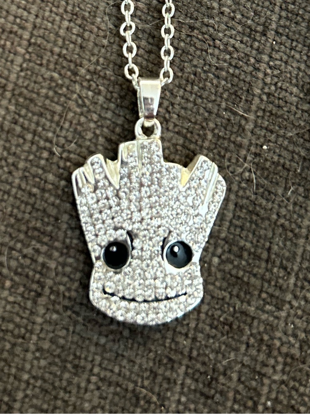 Marvel guardians of the galaxy groot rhinestone necklace